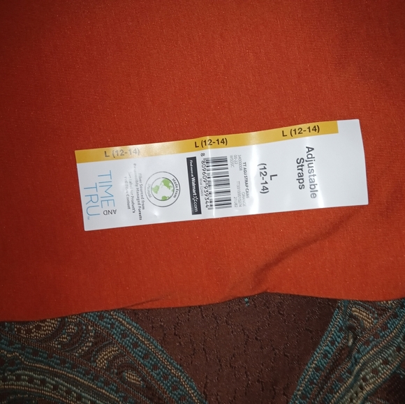 Orange Time & Tru adjustable straps cami - Picture 3 of 4